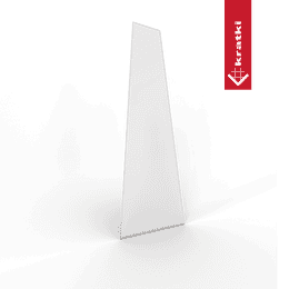 Kaljeno staklo debljine 4 mm 324x1100 KIŠOBRAN