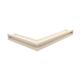 Eck-Lüftungsgitter LUFT rechts 40x60x6 Creme
