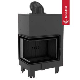 Stålpeis KRATKI MBZ venstre 13 kW Ø 200 sort thermotec
