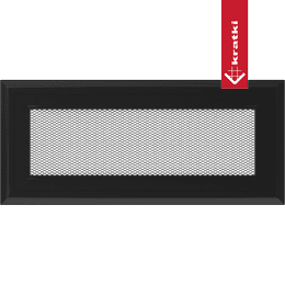 Kratka wentylacyjna kominkowa Oskar 11x24 czarna
