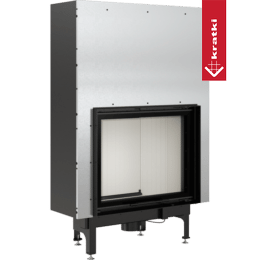 Steel fireplace KRATKI NADIA 13 kW Ø 200 Lift-up