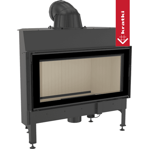 Steel fireplace KRATKI NADIA 14 kW Ø 200