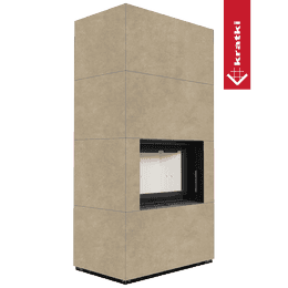 Moduláris kandalló KRATKI FLOKI BOX 8 kW Ø 160 kvarc szinter FOKOS RENA