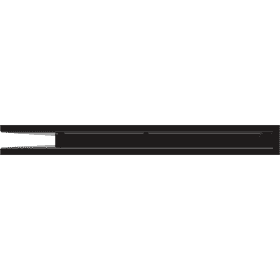 Kratka wentylacyjna kominkowa LUFT narożny 56x56x6 czarna Slim