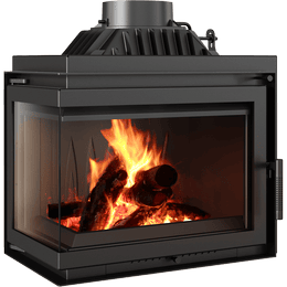 Kamineinsatz Gusseisen KRATKI SIMPLE links 8 kW Ø 200