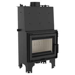 Wasserführender Kamineinsatz KRATKI AQUARIO M 12 kW Ø 180 mit Türfeder