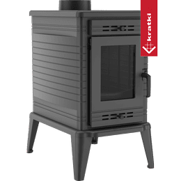 Poêles à bois en fonte KRATKI K10 à contrôle d'air automatique Ø 130 10 kW