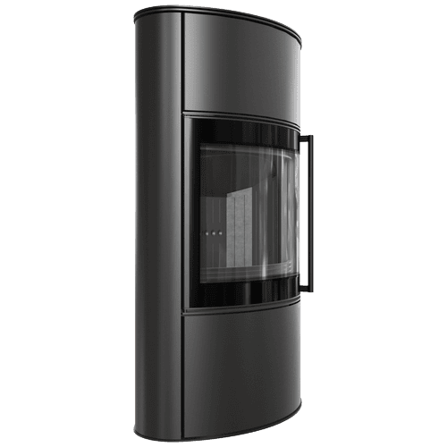 Ατσάλινη Ξυλόσομπα KRATKI BJORN/W Ø 150 8 kW μαύρο thermotec