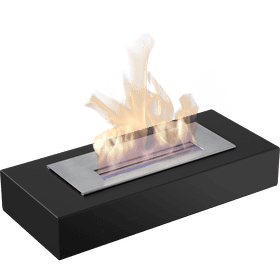 Freestanding Bioethanol fireplace INDIA black TÜV
