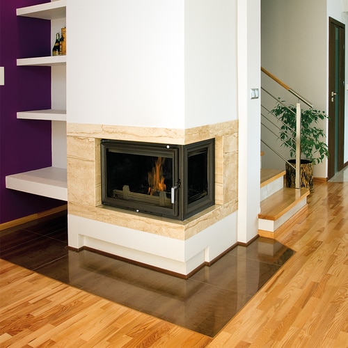 Semineu din fonta OLIWIA dreapta 16 kW Ø 200