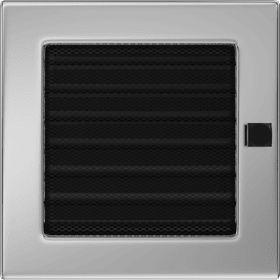Vent Cover 17x17 nickel - plated with blinds