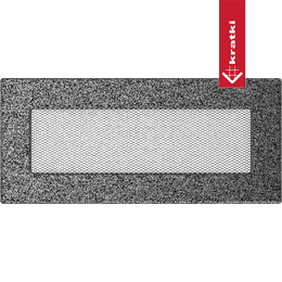Capac aerisire 11x24 negru și argintiu
