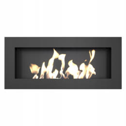 Wandkamin Bioethanol DELTA SLIM TÜV schwarz
