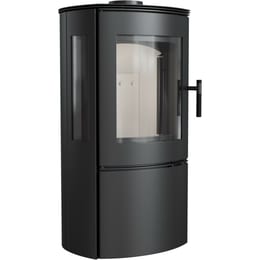 Jeklena peč na drva KRATKI FALCON VIEW Ø 150 10 kW s samozapiralnimi vrati