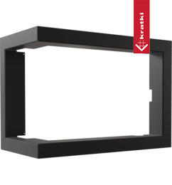 Oceľový rám pre oceľový krb SIMPLE 6 kW vľavo