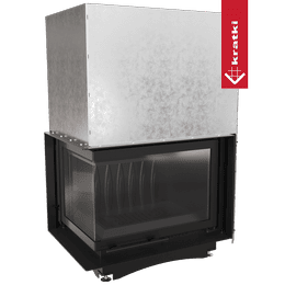 Cast iron fireplace KRATKI ZUZIA left 15 kW Ø 200 lift-up