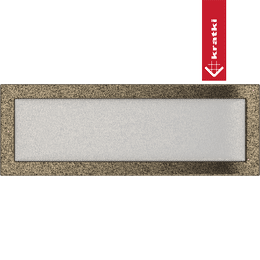 Capac aerisire 17x49 negru și auriu