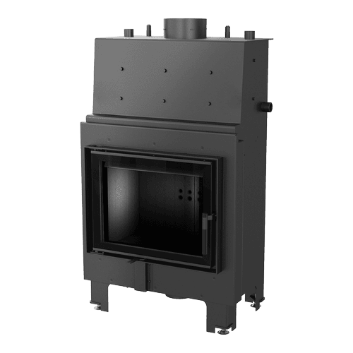 Water heating fireplace MBM 12 kW Ø 180 black thermotec lining