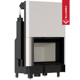Fireplace KRATKI ZIBI ECO 9,9 kW Ø 180 lift-up, self-closing door