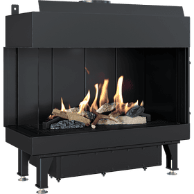 Gas Fireplace LEO 70 left-sided propane butane ∅ 100/150 6,1 kW