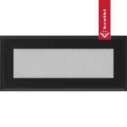 Kratka wentylacyjna kominkowa Oskar 11x24 czarna