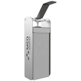 Dispenser per la disinfezione di Kratki MED in acciaio inossidabile