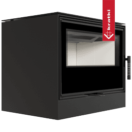 Kaminofen aus Stahl KRATKI KARI 70 Ø 150 8 kW mit Türfeder