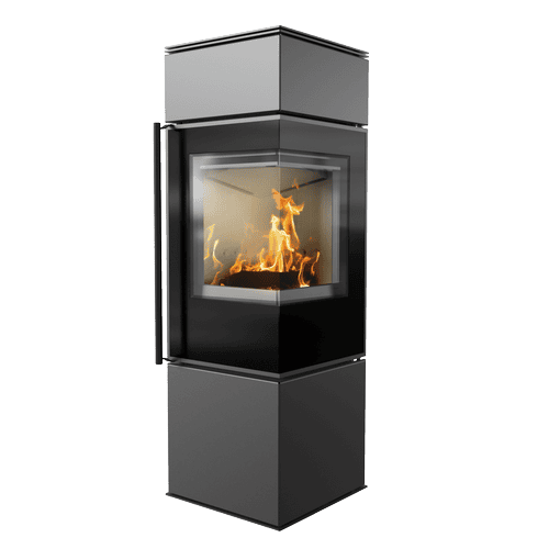 Wood burning steel stove REN/S right Ø 150 7 kW