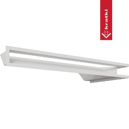 Vent Cover LUFT corner left 80x40x9 white