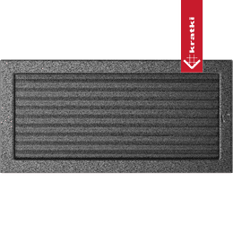 Ventiliacijos dangtelis 22x45 juodas ir sidabrinis su žaliuzėmis