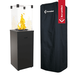 KIT DE CALEFACCIÓN DE GAS PATIO SLIM NEGRO 8,2 KW
