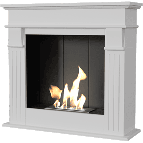portal Bioethanol fireplace AUGUST TÜV white self assembly