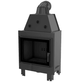 Steel fireplace MBZ 13 kW Ø 200 black thermotec