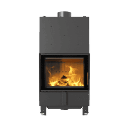 Wasserführender Kamineinsatz KRATKI LUCY 12 kW Ø 200 schwarz Verkleidung