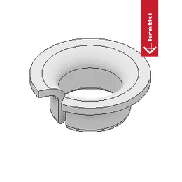 Tulej ślizgowa TUF - kołnierzowa - PTFE