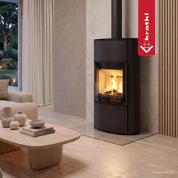 Water heating stove KRATKI BJORN Aqua 10 kW Ø 150
