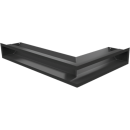 Eck-Lüftungsgitter LUFT links 60x40x9 schwarz Slim