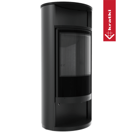 Vedfyrt stålovn RIST RUNA Ø 150 8 kW sort termotek
