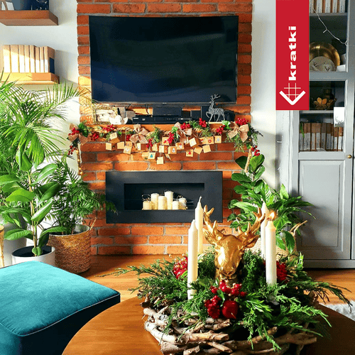 Wandkamin Bioethanol DELTA 2 TV schwarz | Kratki