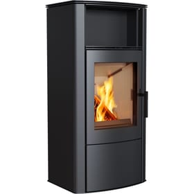Wood burning steel stove PROTON Ø 150 8 kW self closing door