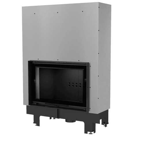 Water heating fireplace MBO 15 kW Ø 200 lift-up black thermotec lining