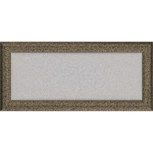 Kratka wentylacyjna kominkowa Oskar 17x37 czarno-złota