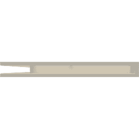 Kratka wentylacyjna kominkowa LUFT narożny lewy 76,6x54,7x6 kremowa