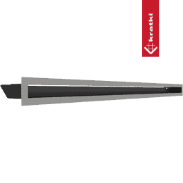 Kratka wentylacyjna kominkowa LUFT 6x100 szlifowana Slim