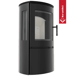 Stufa a legna in acciaio KRATKI FALCON VIEW Ø 150 10 kW