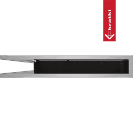 Vent Cover LUFT corner left 76,6x54,7x9 polished Slim