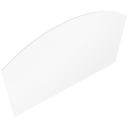 Podstawa szklana pod piec lub kominek MARTINA - Półokrągła, Wymiary: 120x80 - szyba pakowana w pudełko - zestaw.