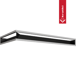Kratka kominkowa LUFT prawy 40x80x9 szlif Slim