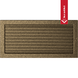 Vent Cover 22x45 black and gold with blinds