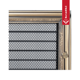 Ventilatierooster Rustiek 17x17 met zonwering